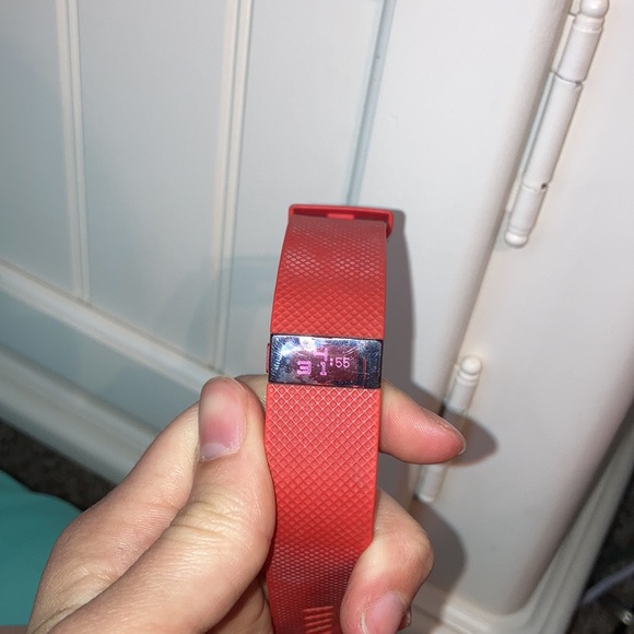 COPY - Red Fitbit HR fitness tracker and step tra… - Picture 3 of 8